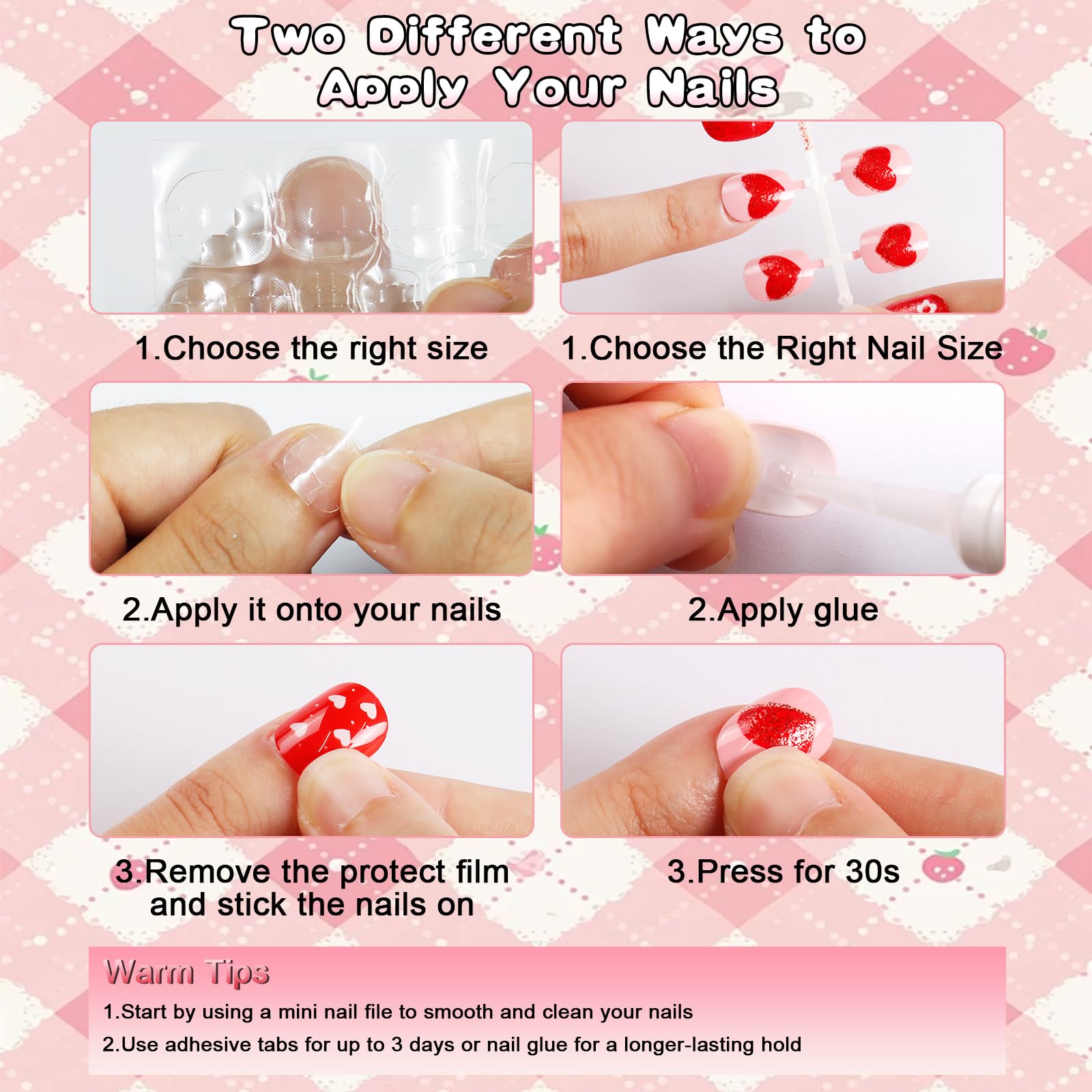SIUSIO hearts design nails perfect for playful outfits
