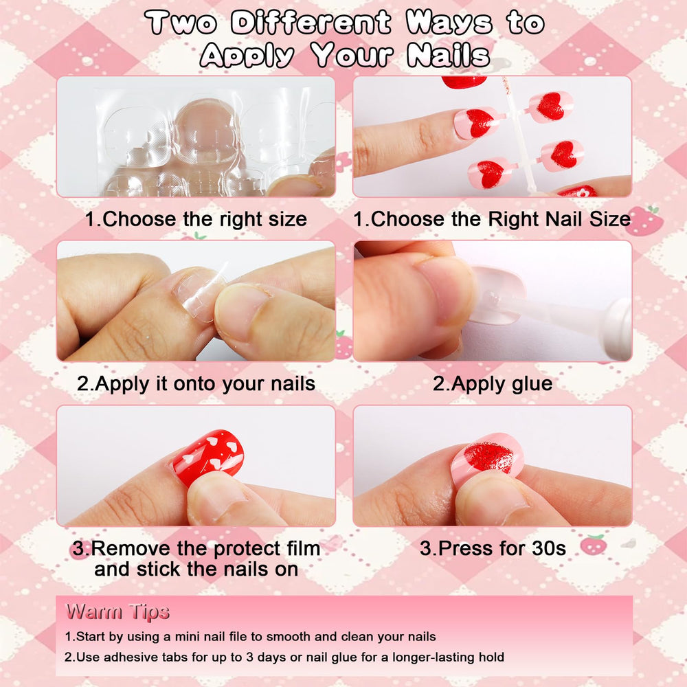 SIUSIO hearts design nails perfect for playful outfits