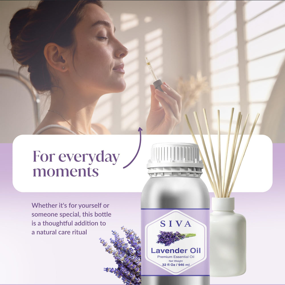 Siva Lavender aromatherapy spray displaying room scent customization.