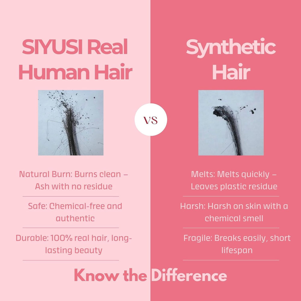 SIYUSI versatile clip-ins suitable for weddings, workouts, and events.