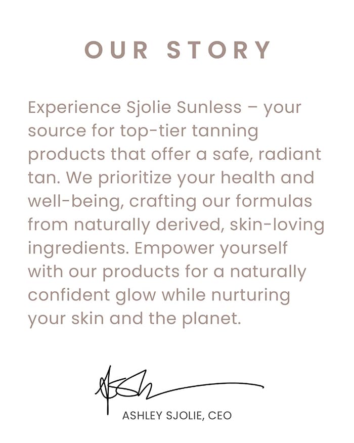 SJOLIE Luxe12 packaging-box conveys a premium at-home tanning experience