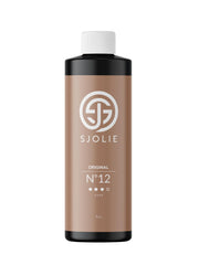 SJOLIE No.12 spray tan bottle delivers even, long-lasting bronze finish for a natural look.
