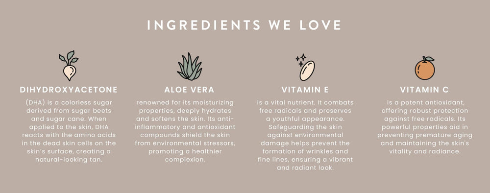 SJOLIE Spray Tan No. 6 with Aloe Vera nourishes skin during development