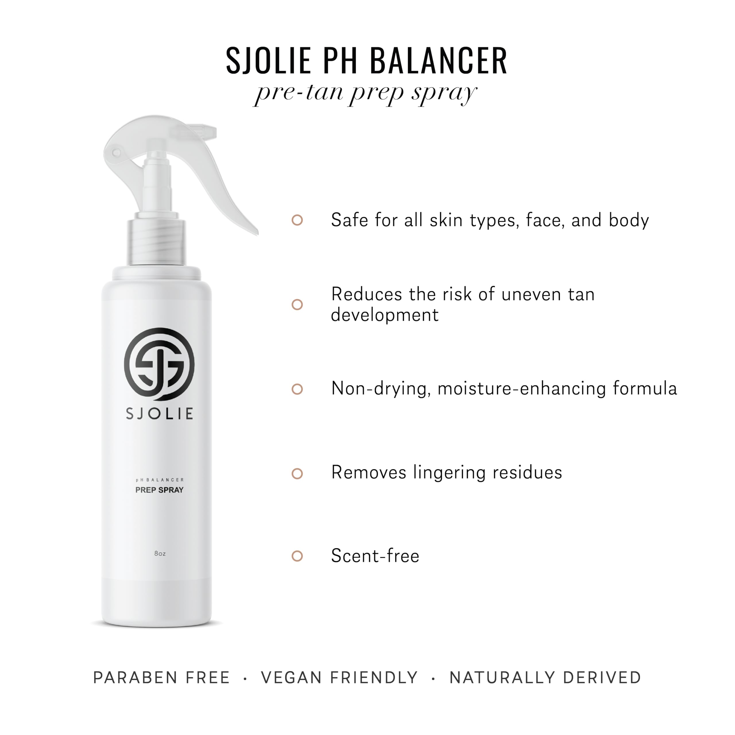 Spray nozzle disperses SJOLIE pH Balancer for even color.