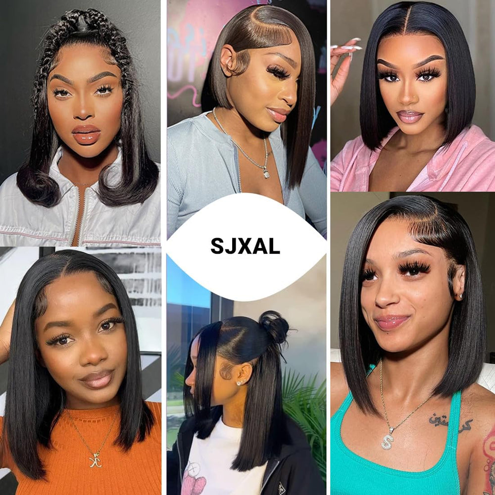 SJXAL 200-density bob wig ideal for daily or event wear.