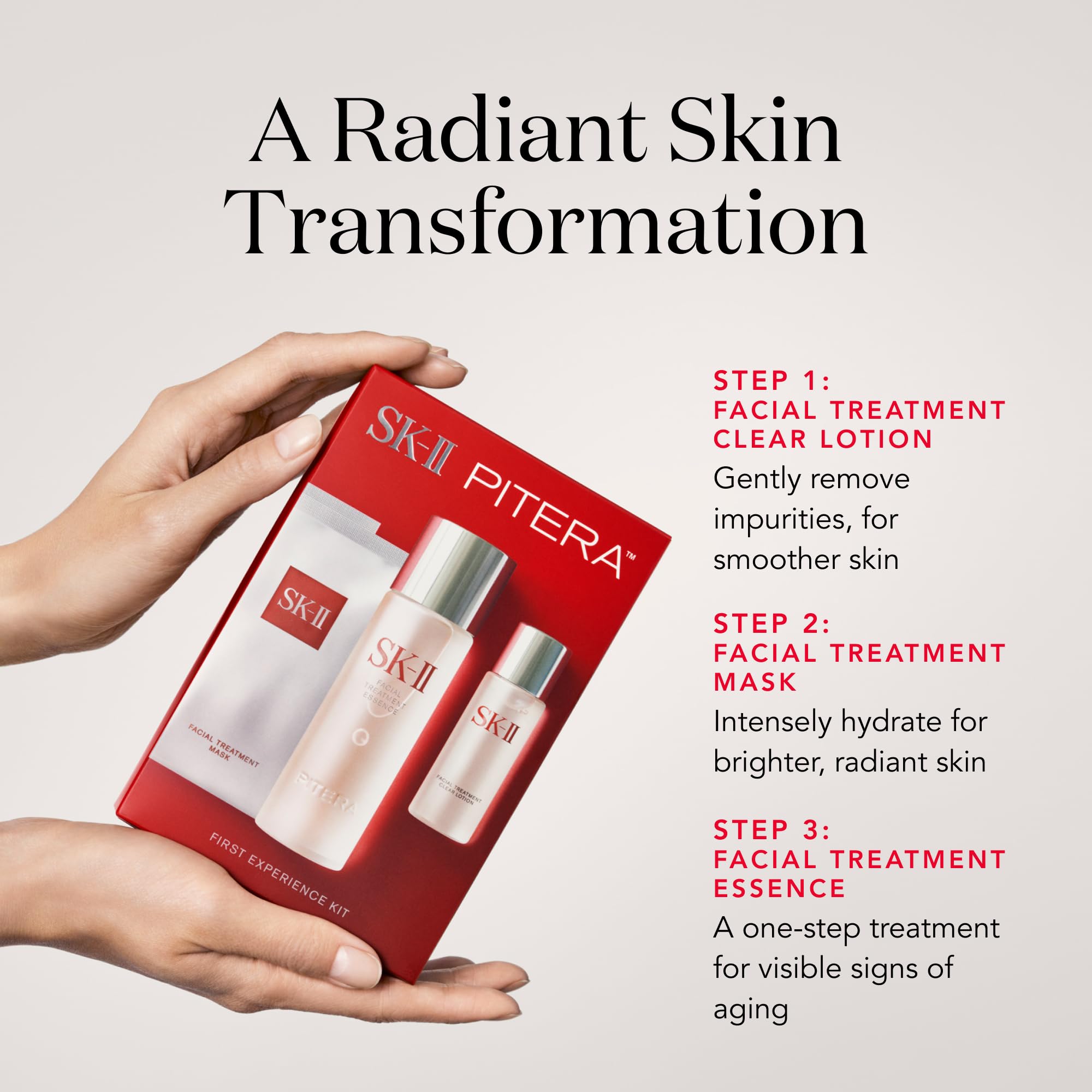 SK-II Facial Treatment Essence bottle highlights PITERA-powered hydration.
