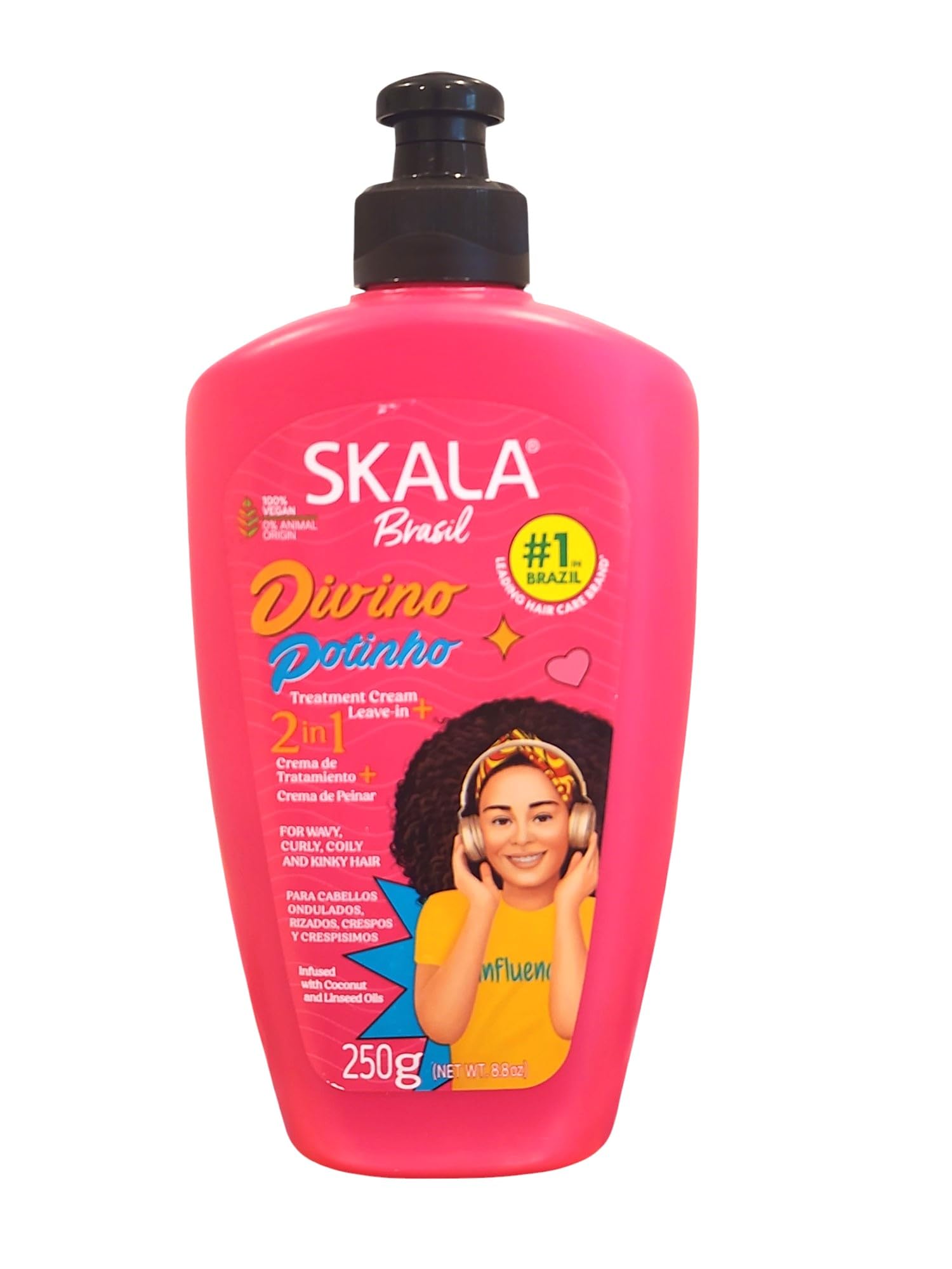 SKALA Divino Potinho Styling Cream jar shows creamy texture for smooth styling