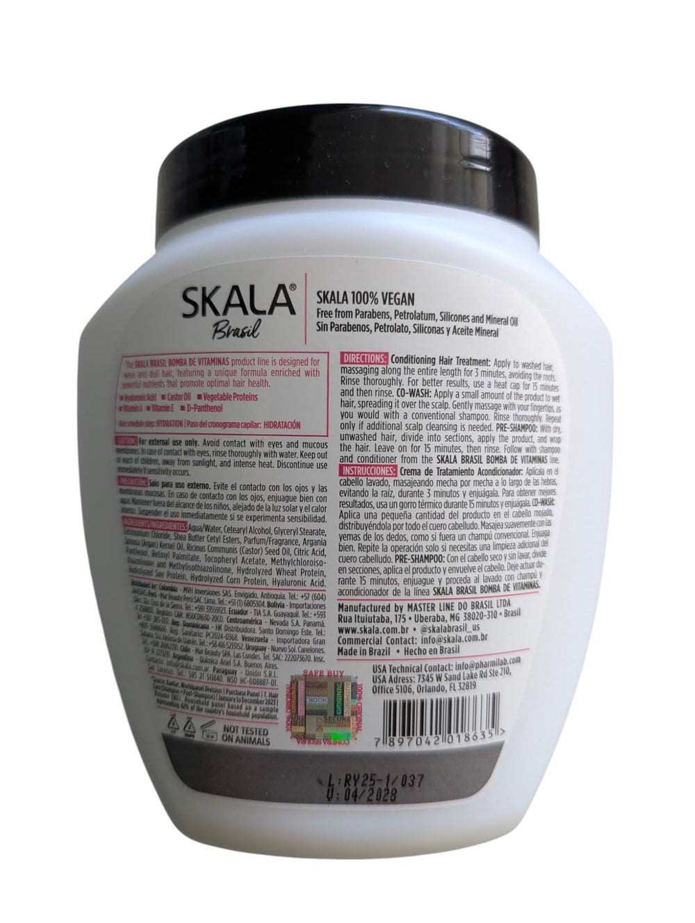 SKALA Expert hair vitamin application close-up highlighting nourishing care and shine