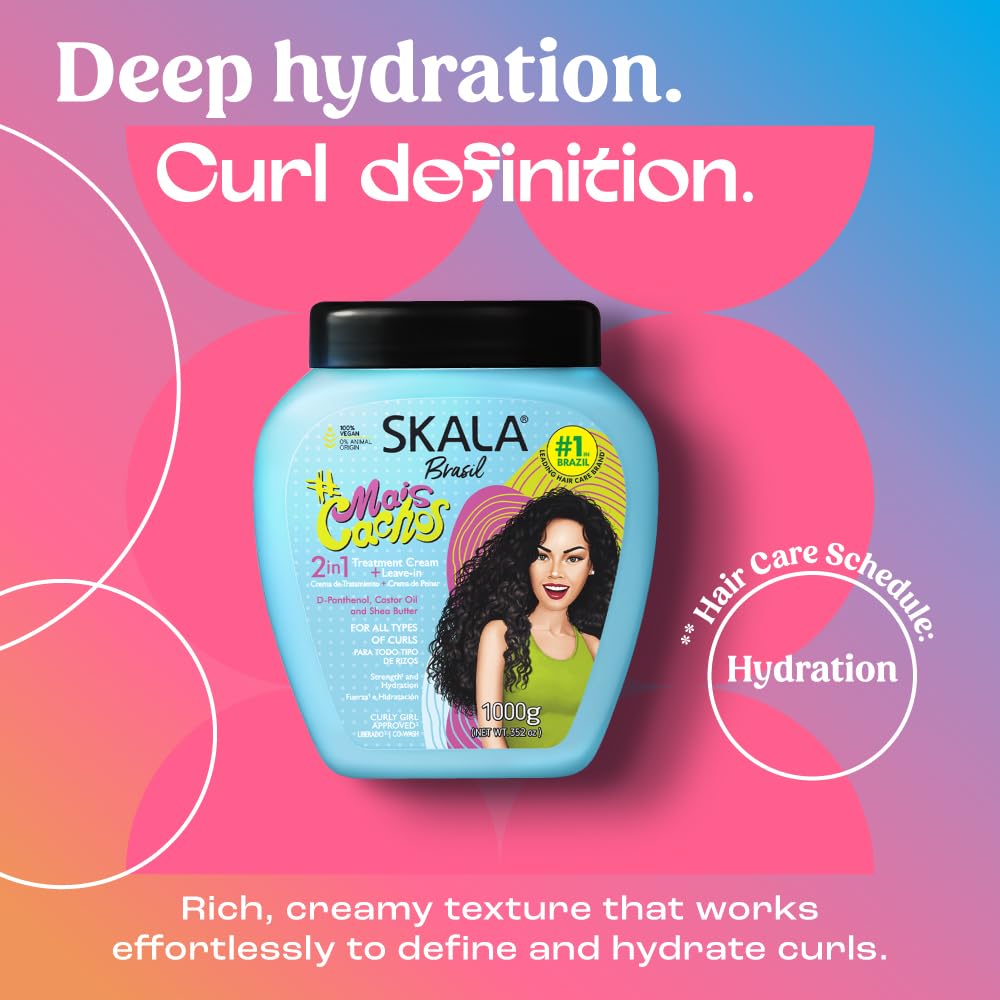 SKALA Expert Mais Cachos curly definition close-up showing enhanced shape and bounce