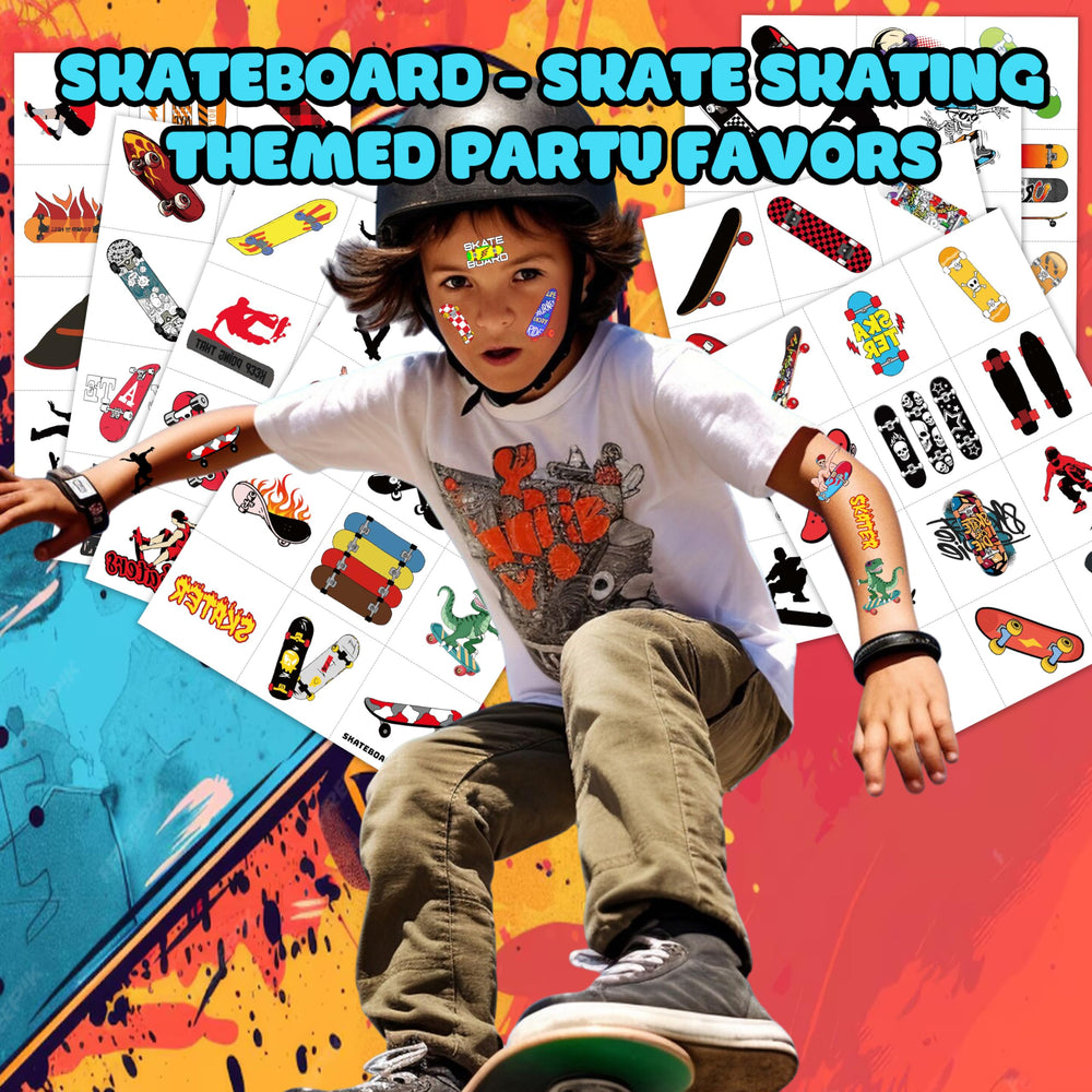 96PCS skateboard tattoos are waterproof for outdoor play.