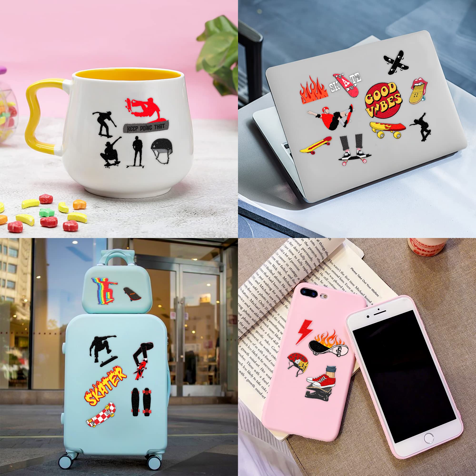 96PCS skateboard tattoos are ideal party favors for birthdays and classrooms.