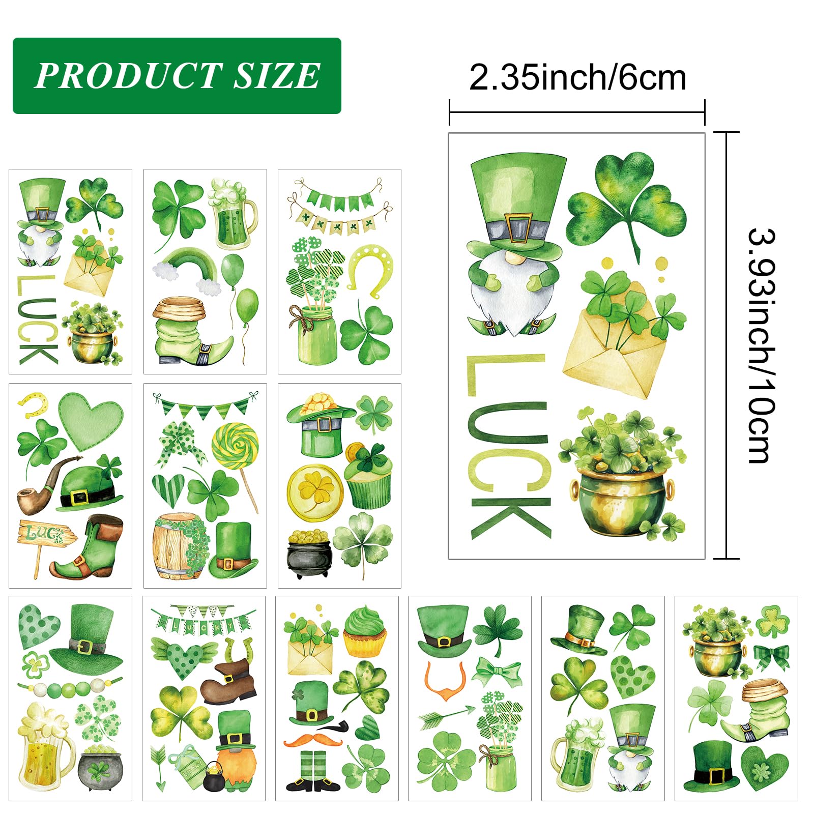 Skedimu Pot of gold and beer mug tattoos add playful accents.