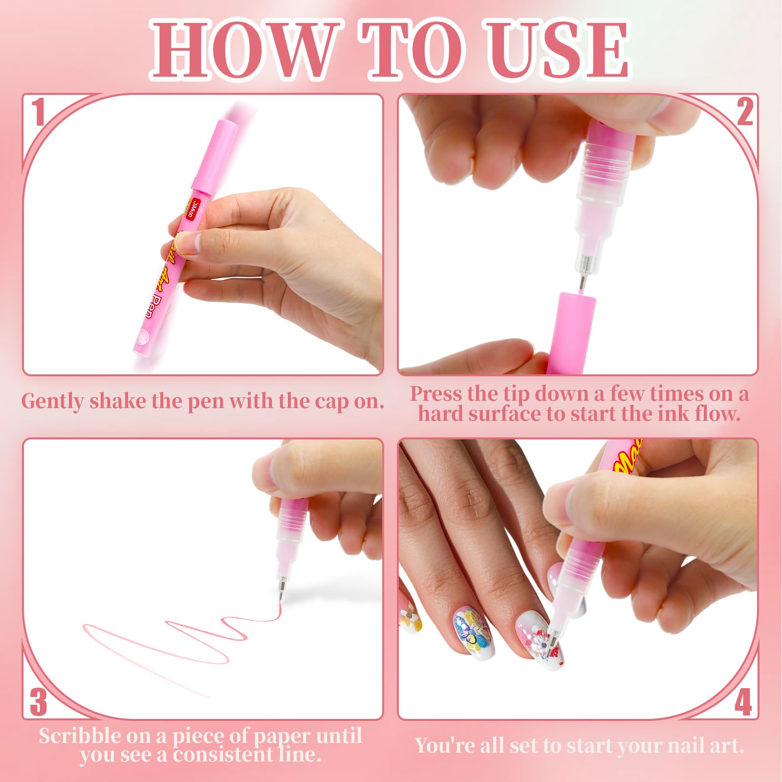 Sketchtastic quick dry formula keeps designs vibrant and smudge free.