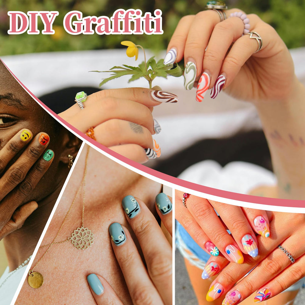 Sketchtastic easy dotting and lining for professional looking DIY nails.