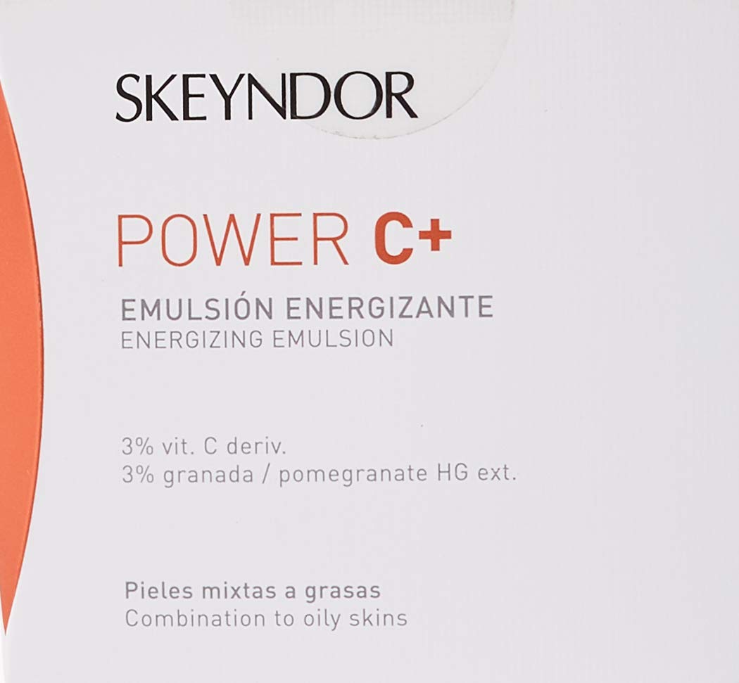 Skeyndor Power C+ energizing emulsion pump-dispense enables controlled application