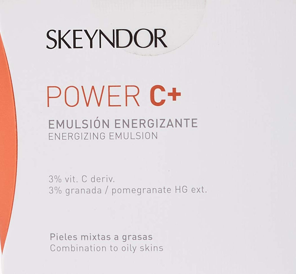 Skeyndor Power C+ energizing emulsion pump-dispense enables controlled application