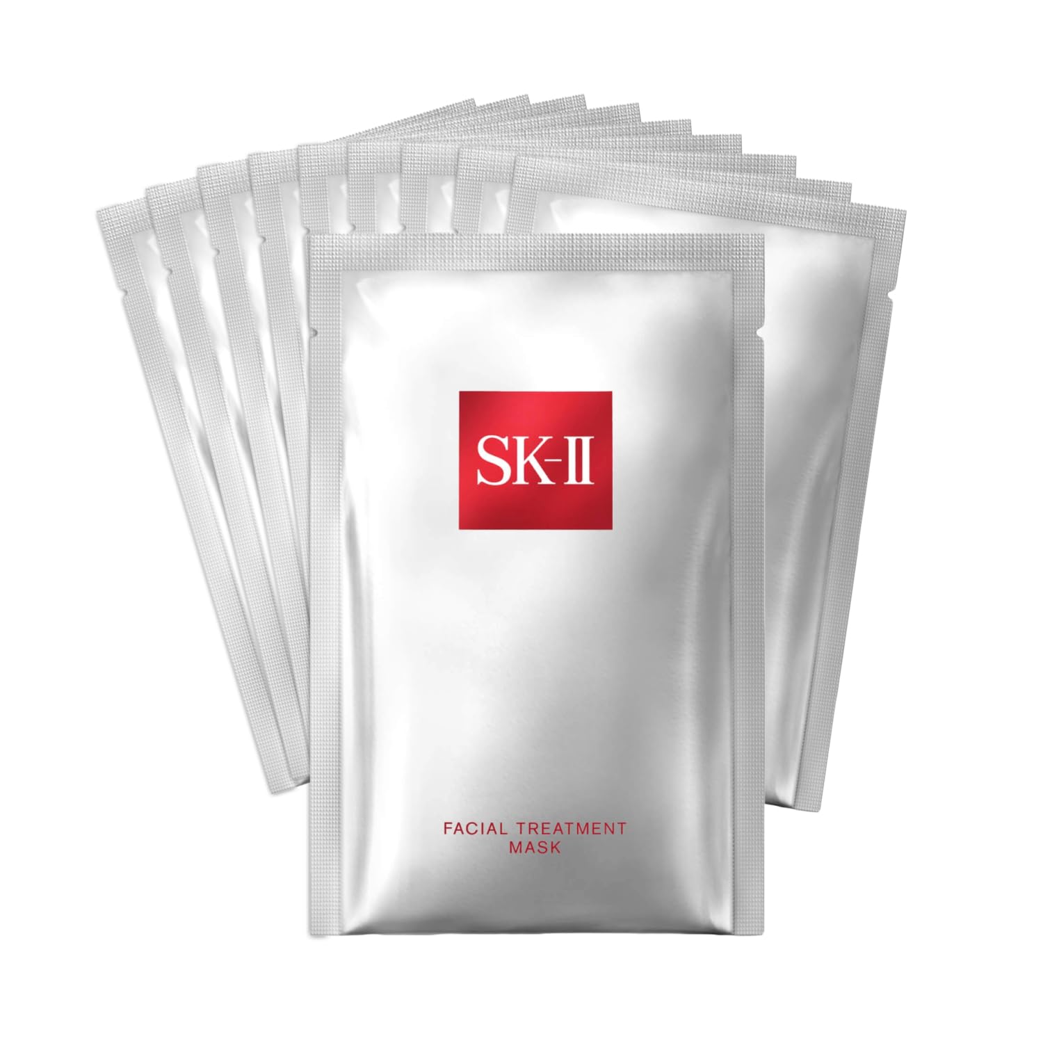 SK-II brightening mask sheet unfolded for hydration and radiant potential.