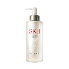 SK-II Facial Treatment Essence bottle pouring demonstrates hydration for the skin.