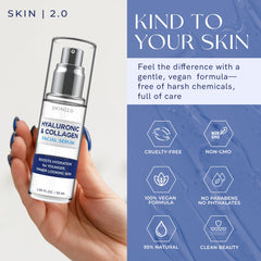 Skin 2.0 collagen glow on skin under soft lighting