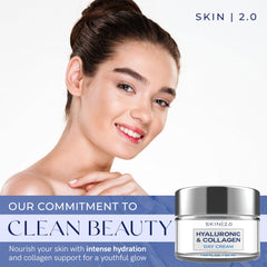 Skin 2.0 moisturizer cream texture close-up illustrating creamy hydration