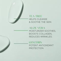 Korean skincare blend of tea tree and aloe in Skin 2.0 formula