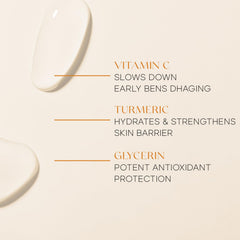 Skin 2.0 Vitamin C & Turmeric Scrub jar closeup shows creamy consistency for even tone.