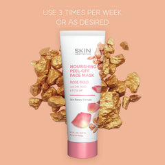 Dry texture of Skin Aesthetics Rose Gold Mask ready for even application