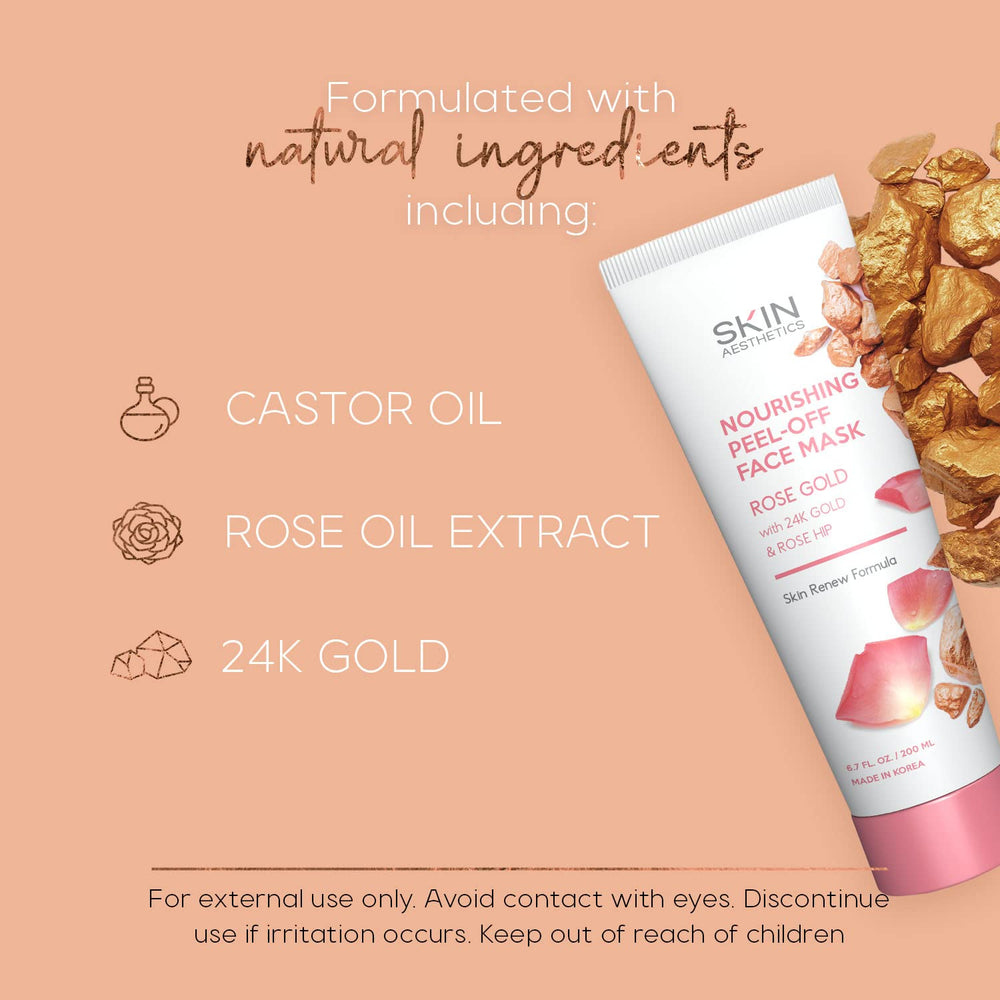Skin Aesthetics Rose Gold Mask made in South Korea highlights quality skincare craft
