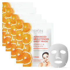 Skin Aesthetics Vitamin C & Collagen mask pack boosts brightness and hydration.