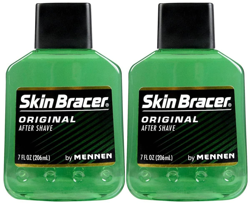Skin Bracer by Mennen after-shave original bottle delivers cooling post-shave refreshment.