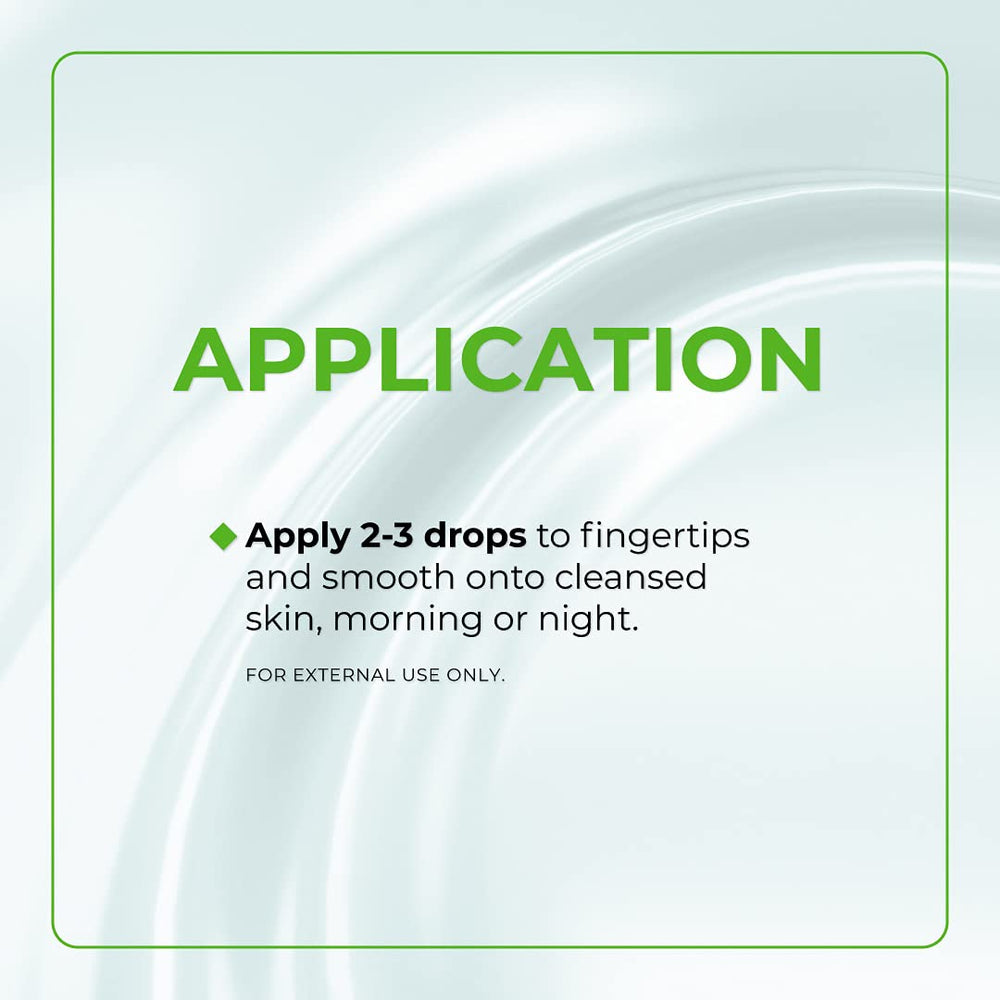 SKIN DEVA serum swatch on hand suggesting quick absorption and smooth finish