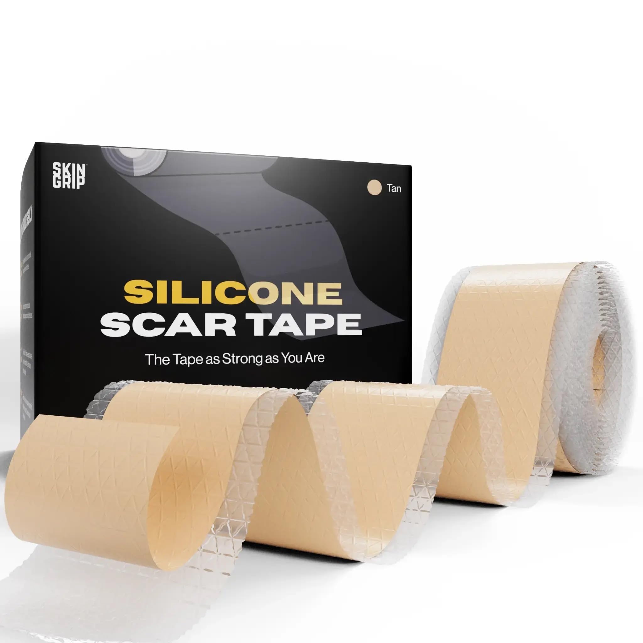 Skin Grip silicone tape roll close-up for scar care clarity