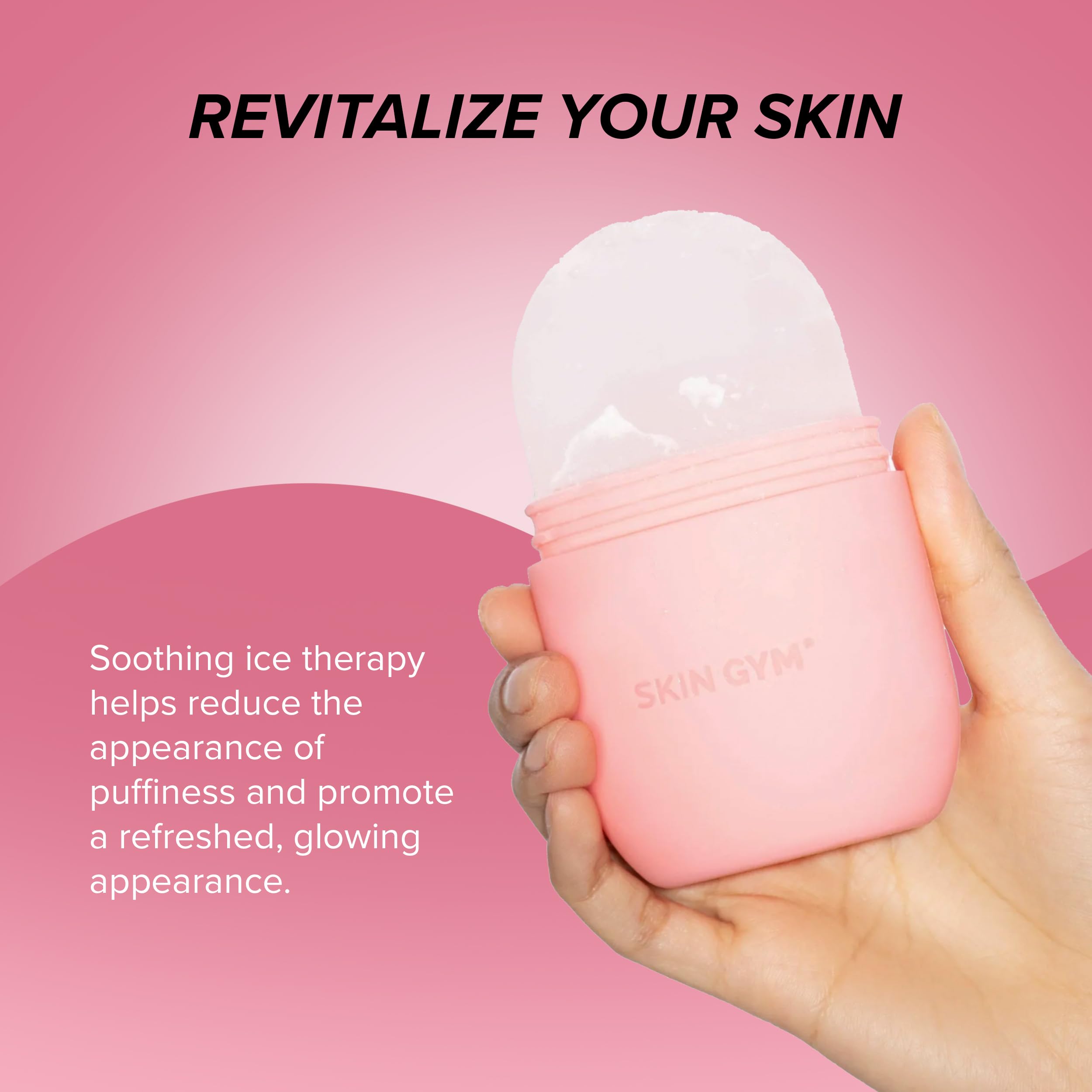 Skin Gym Ice Roller boosts glow with quick at-home spa relief.