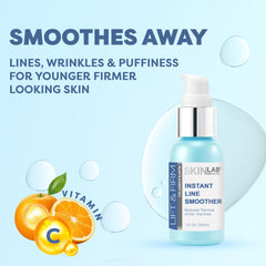 SKIN LAB BY BSL Lift and Firm swatch on hand demonstrates immediate smoothing effect.