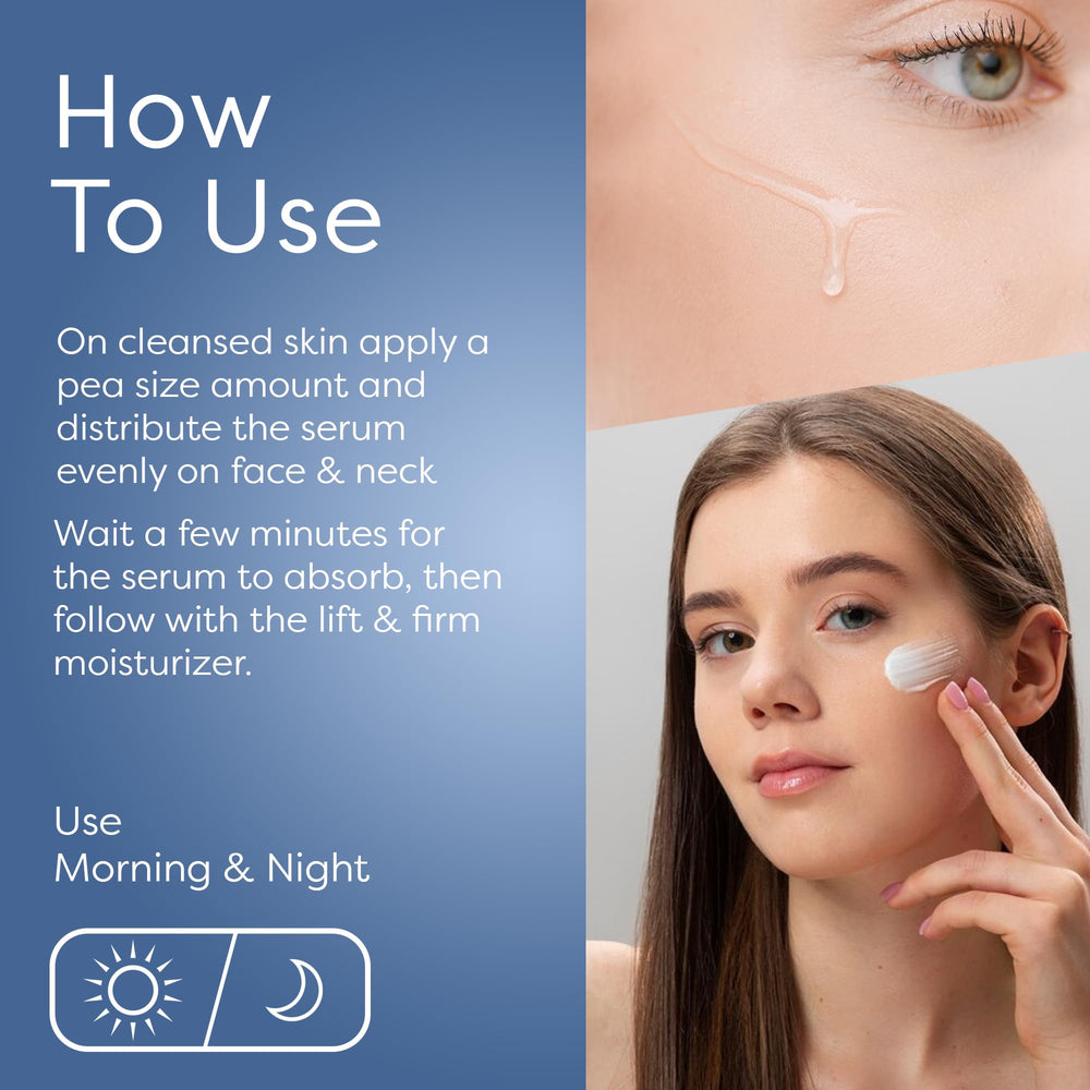 Application shot of SKIN LAB Lift & Firm Serum in routine