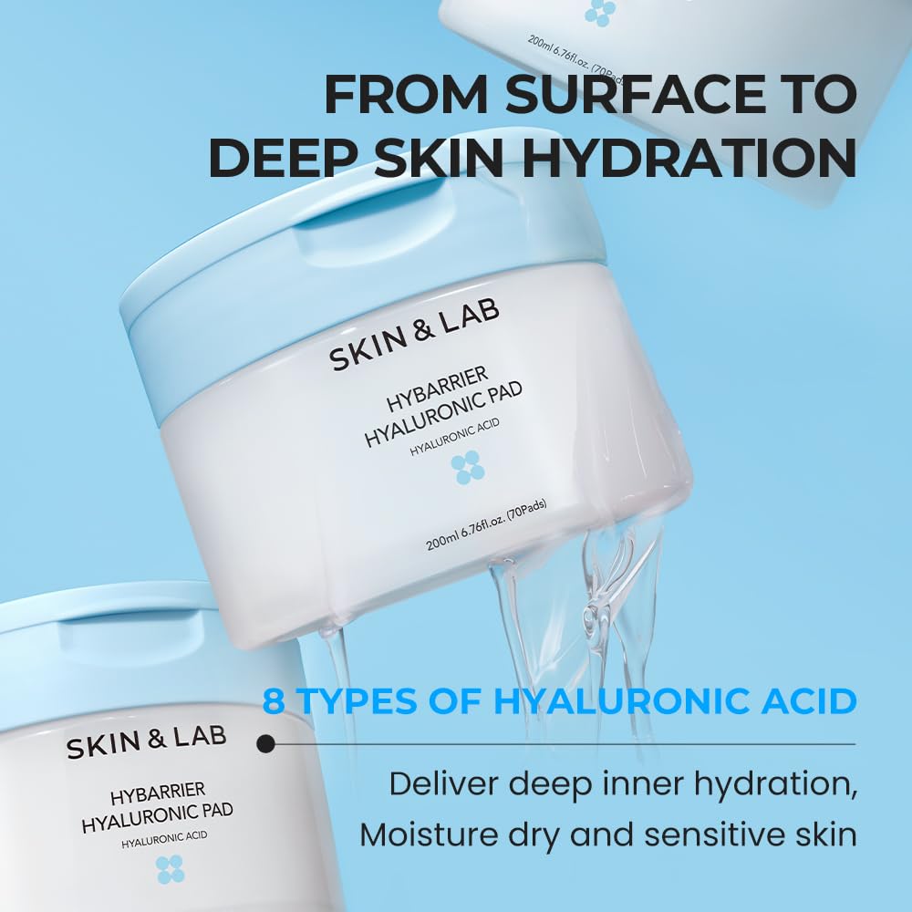 Hybarrier Hyaluronic Pad being folded to fit facial contours for comfortable application.