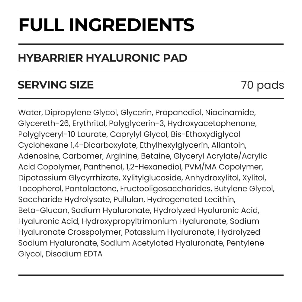 Daily use with Hybarrier Pad may address dryness and inner skin tightness.