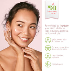 Texture of Skin MD Shielding Lotion demonstrates fast absorption and non-greasy feel.