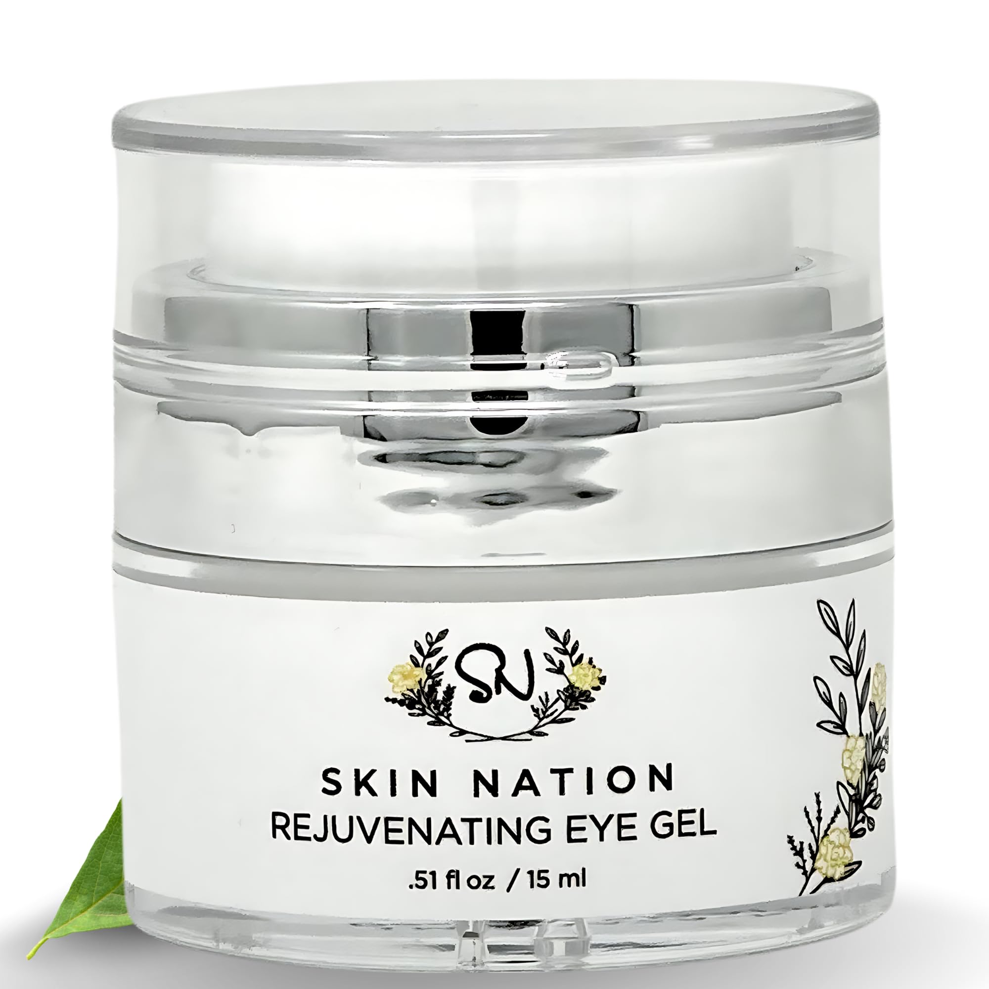 Skin Nation Rejuvenating Eye Gel with cooling green tea refreshes puffy under-eye areas.