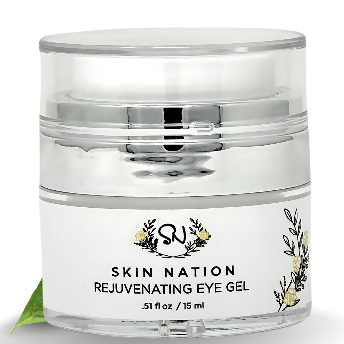 Skin Nation Rejuvenating Eye Gel with cooling green tea refreshes puffy under-eye areas.
