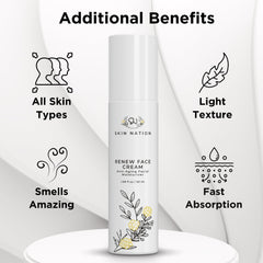 Skin Nation Renew Face Cream hyaluronic-acid glow boosts lasting moisture