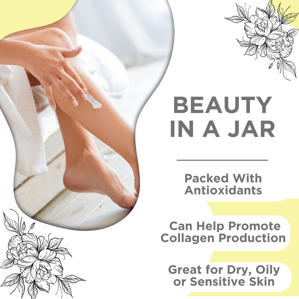 Skin Nation Super Firming Cream neck decollete application shows upward massage for tone.