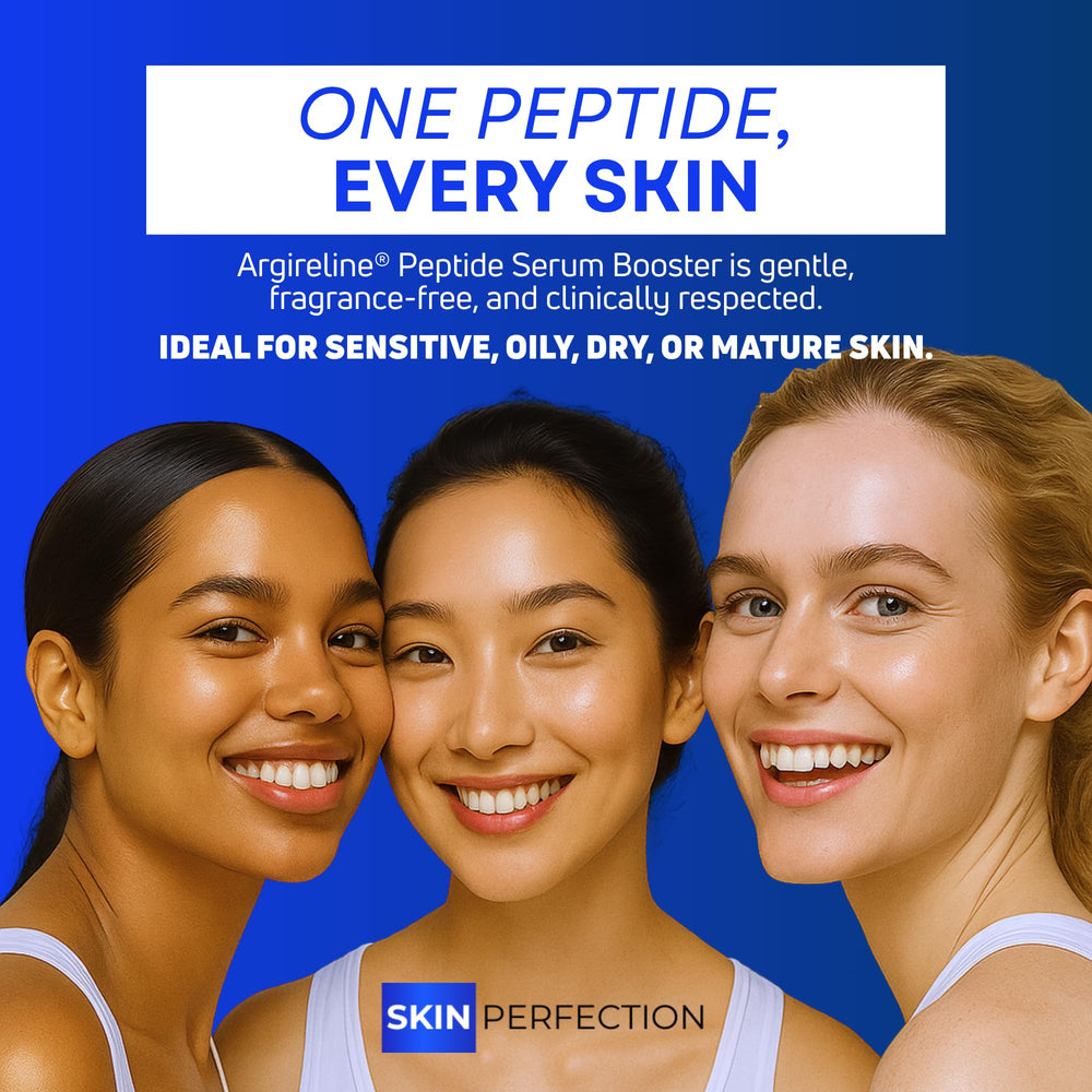 Skin Perfection Argireline Serum applied on hand illustrates easy routine integration.