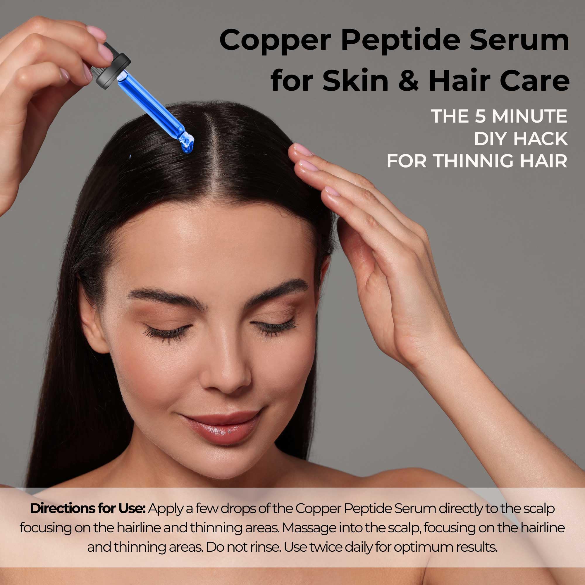 Body application with Skin Perfection Copper Peptide Serum