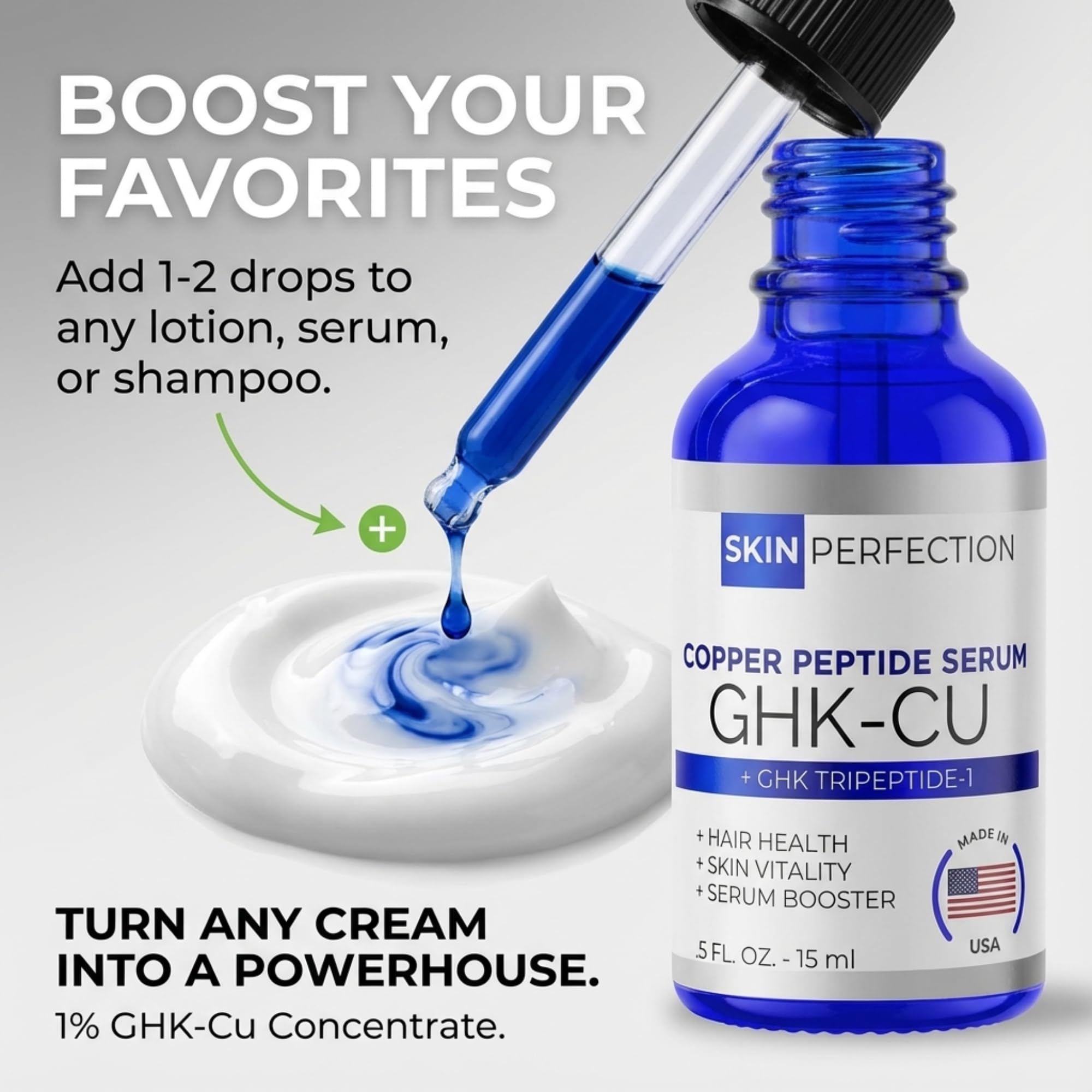 Scalp application with Skin Perfection Copper Peptide Serum