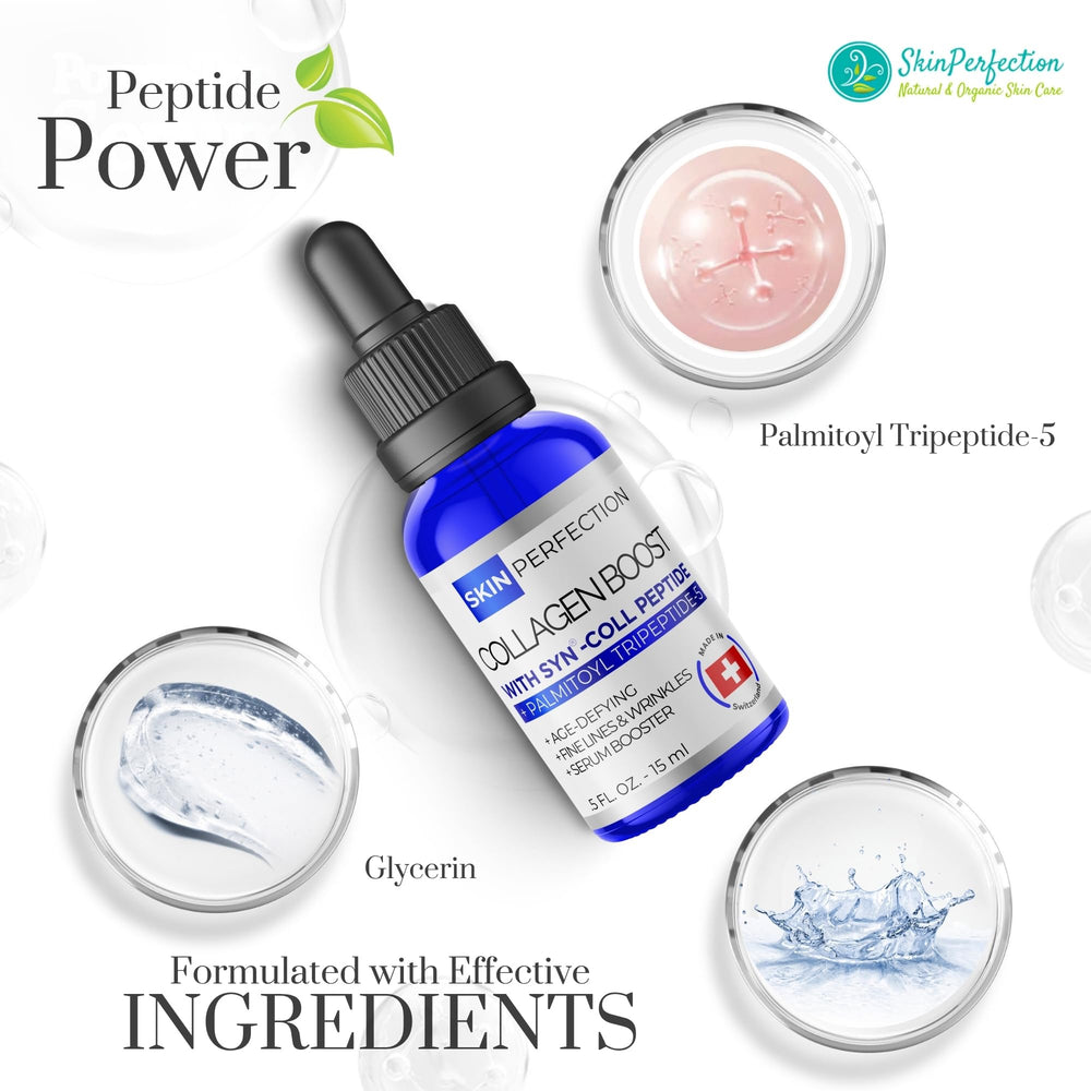 Skin Perfection DIY serum booster ingredients close-up suggesting collagen support potential