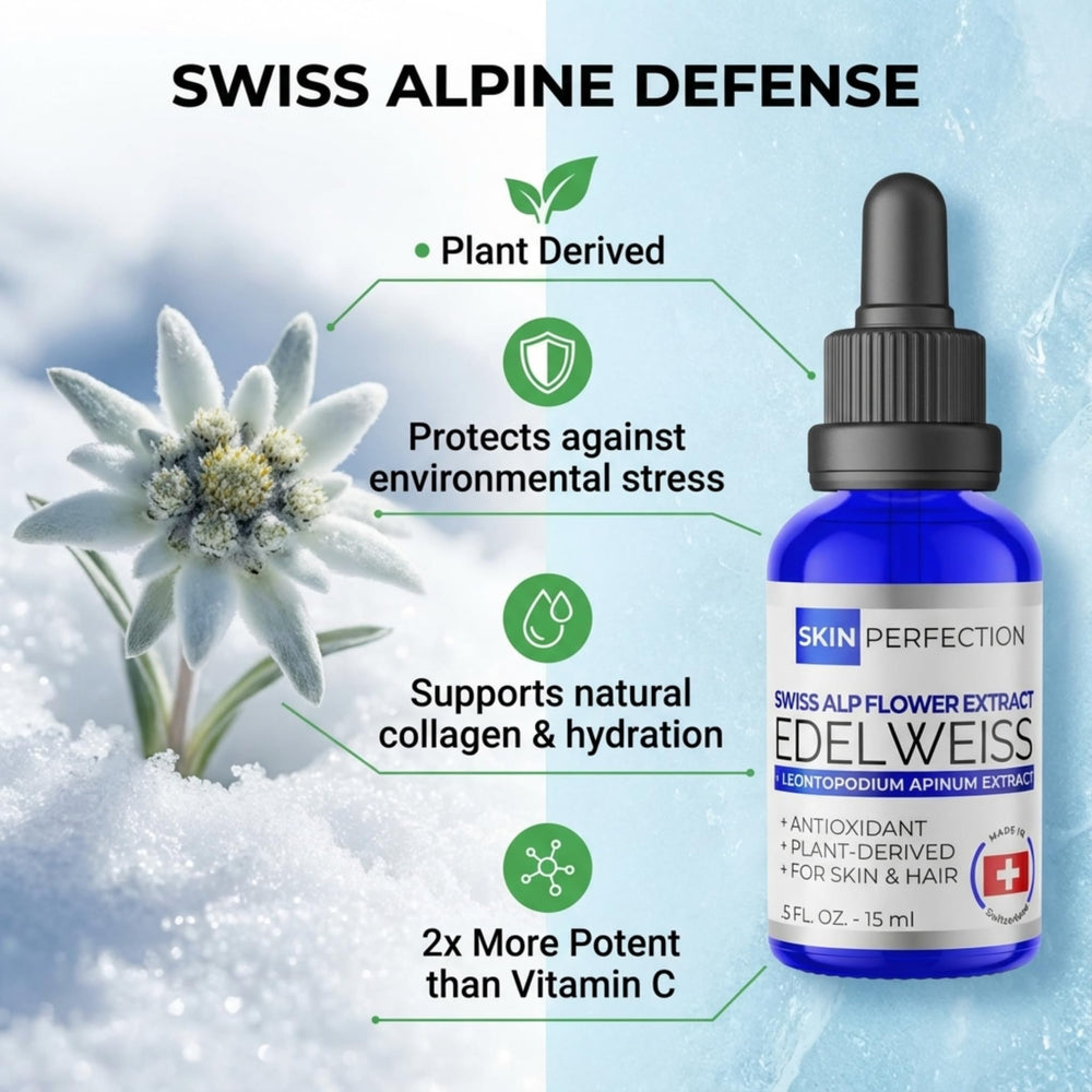 Skin Perfection Edelweiss formulation mixing in a beaker for blends