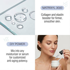 Hand applying Skin Perfection Matrixyl 3000 Serum sample for quick boost