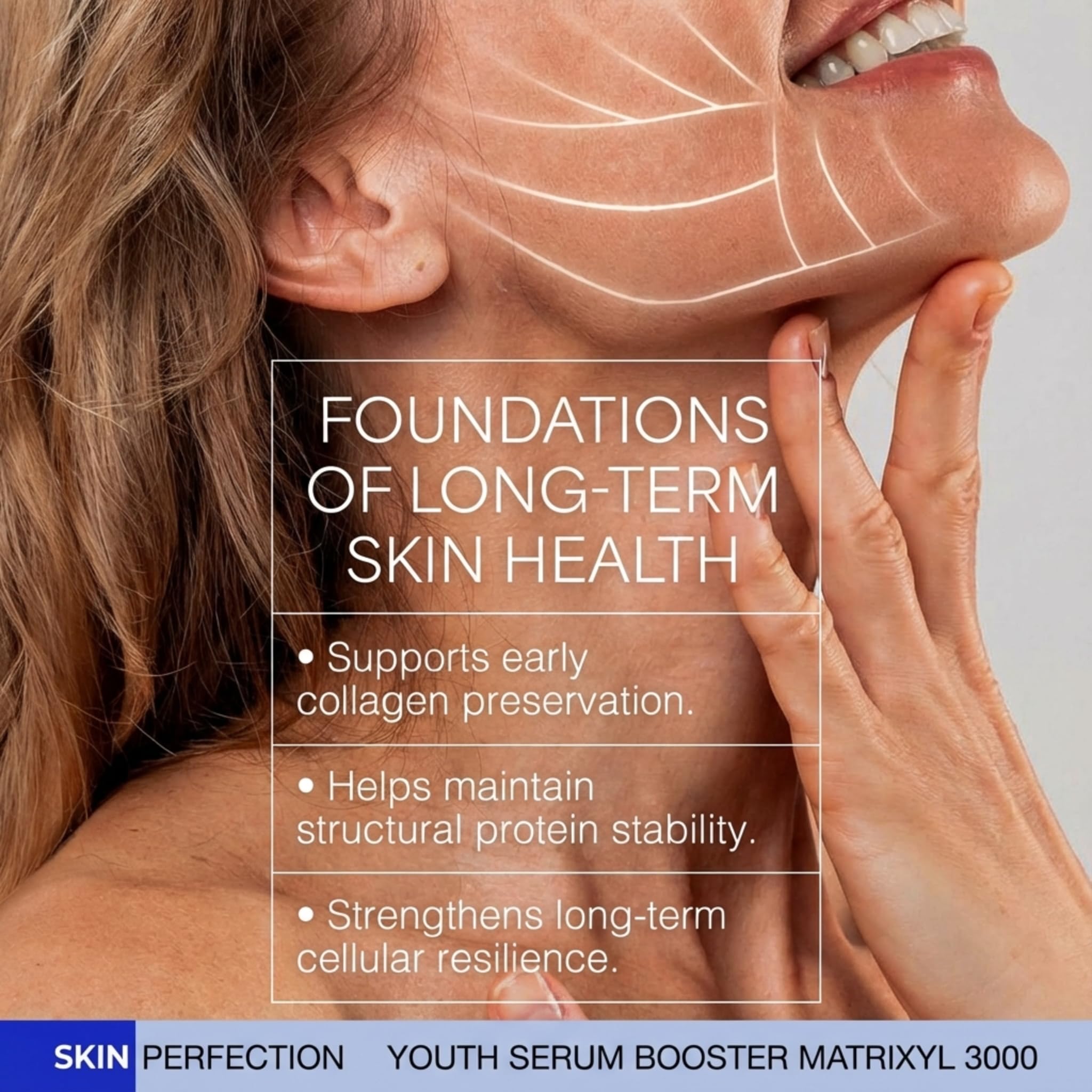 Dropper bottle of Skin Perfection Matrixyl 3000 Serum, precise dosing