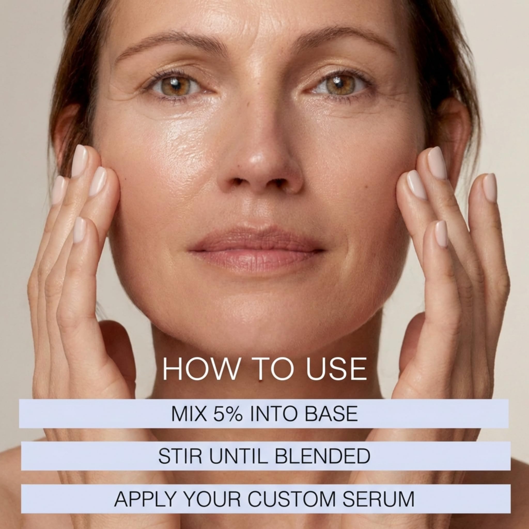 Fresh skincare routine scene implying a lifted, radiant look.
